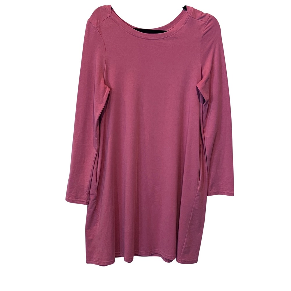 Pact Organic Cotton Long Sleeve Swing Dress XL Sustainable Lagenlook READ